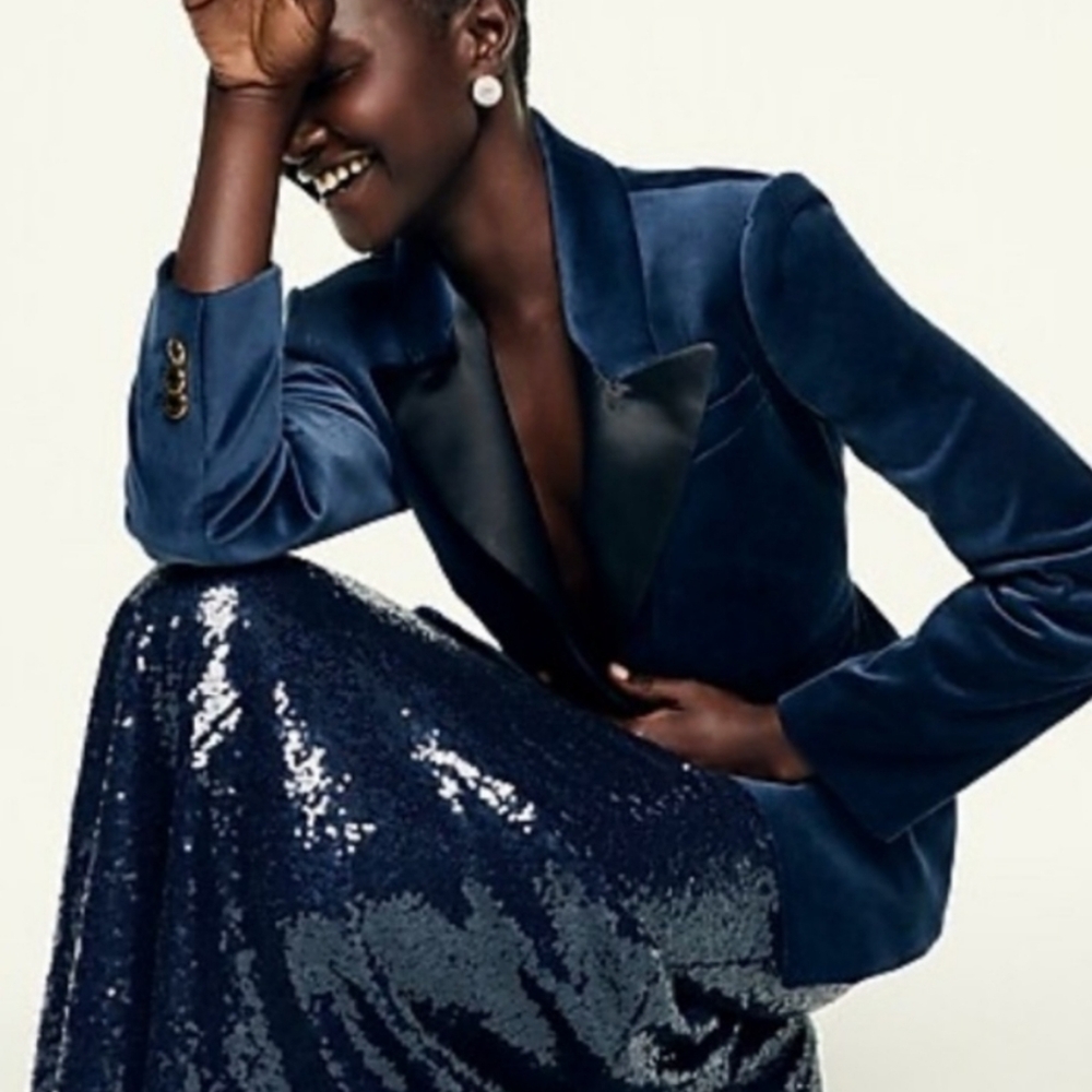J. Crew x Marie Mormot Velvet Blazer - Picture 2 of 12